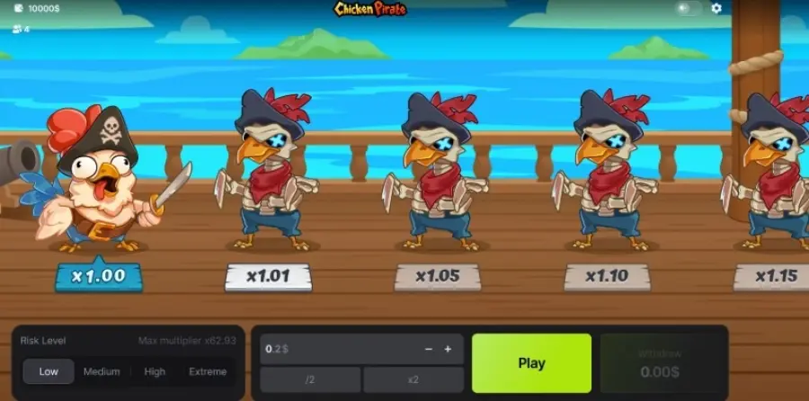 Chicken pirate game